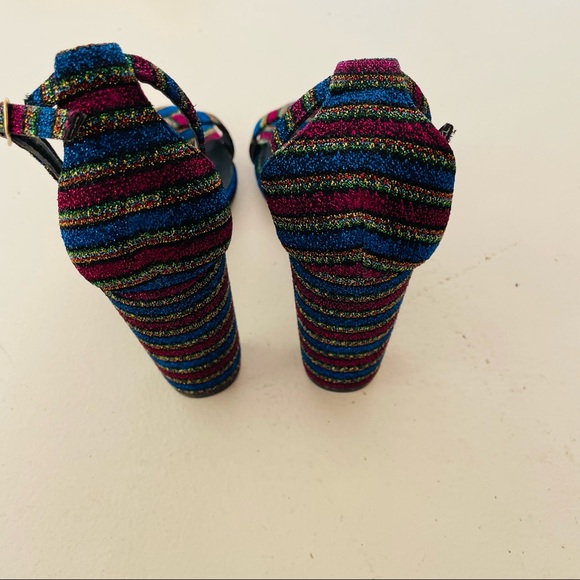 Lulus Taylor Rainbow Ankle Strap Heels - Picture 3 of 8